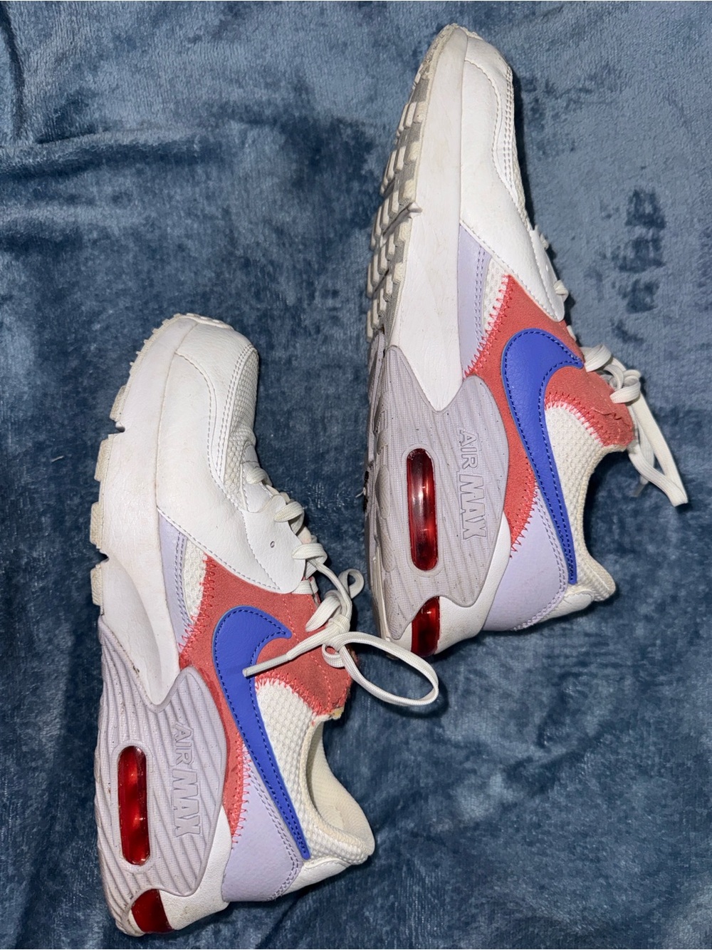 Nike AirMAX Sneakers with Pink and Blue Accents